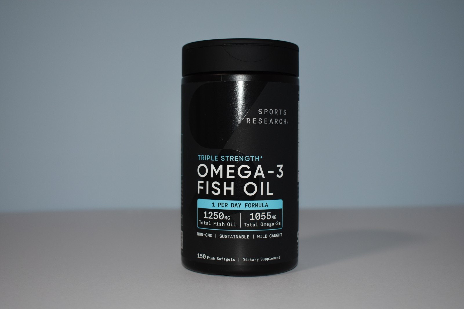 Sports Research Triple Strength Omega-3 Fish Oil, 150 Fish Softgels New, Fresh