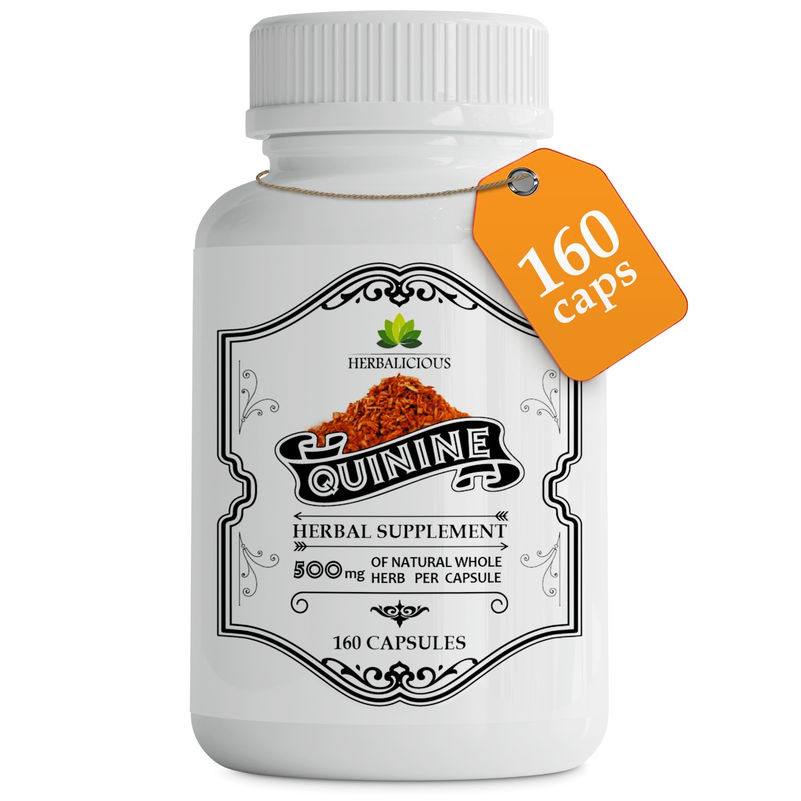 Quinine 160 Capsules Leg Cramp Relief & Digestive Health – Cinchona Officinalis