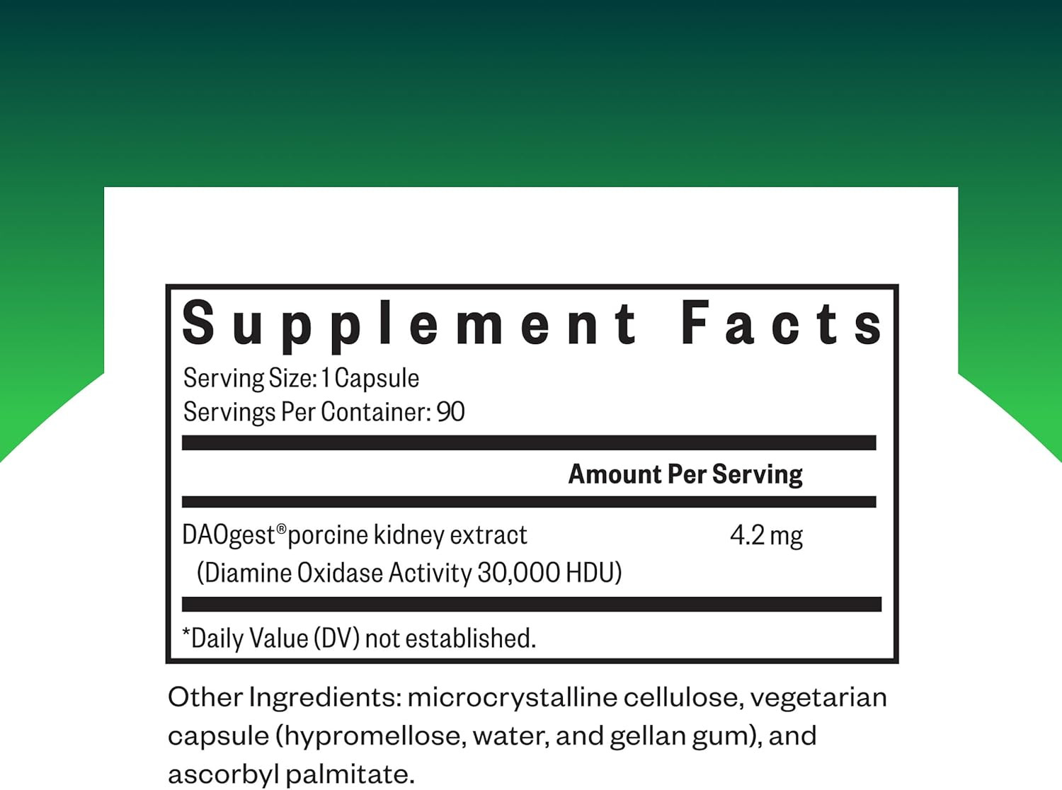 Seeking Health DAO Enzyme – Formerly Histamine Digest | 30 Count Exp 11/26