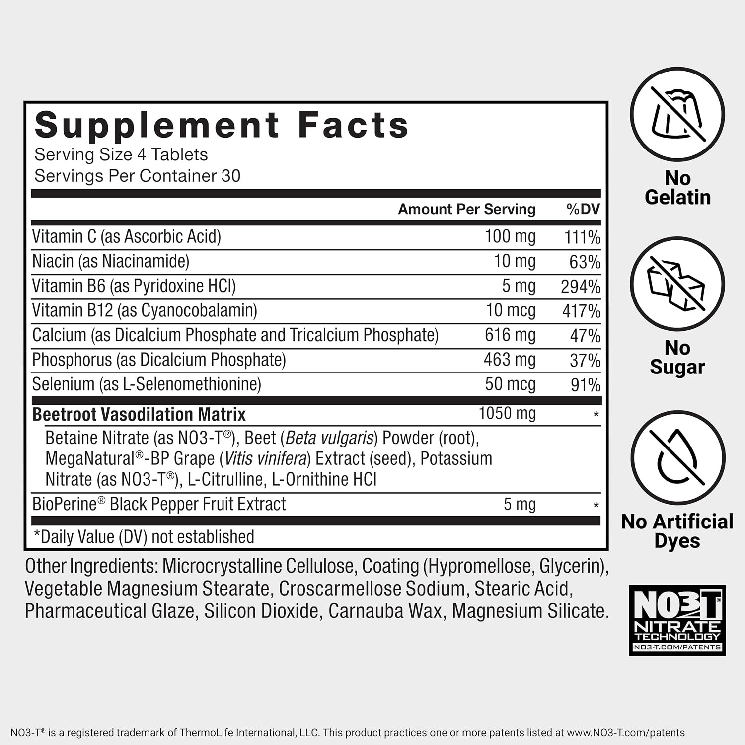 Total Beets Blood Pressure Support with Grape Seed Extract and Non GMO Beet Root