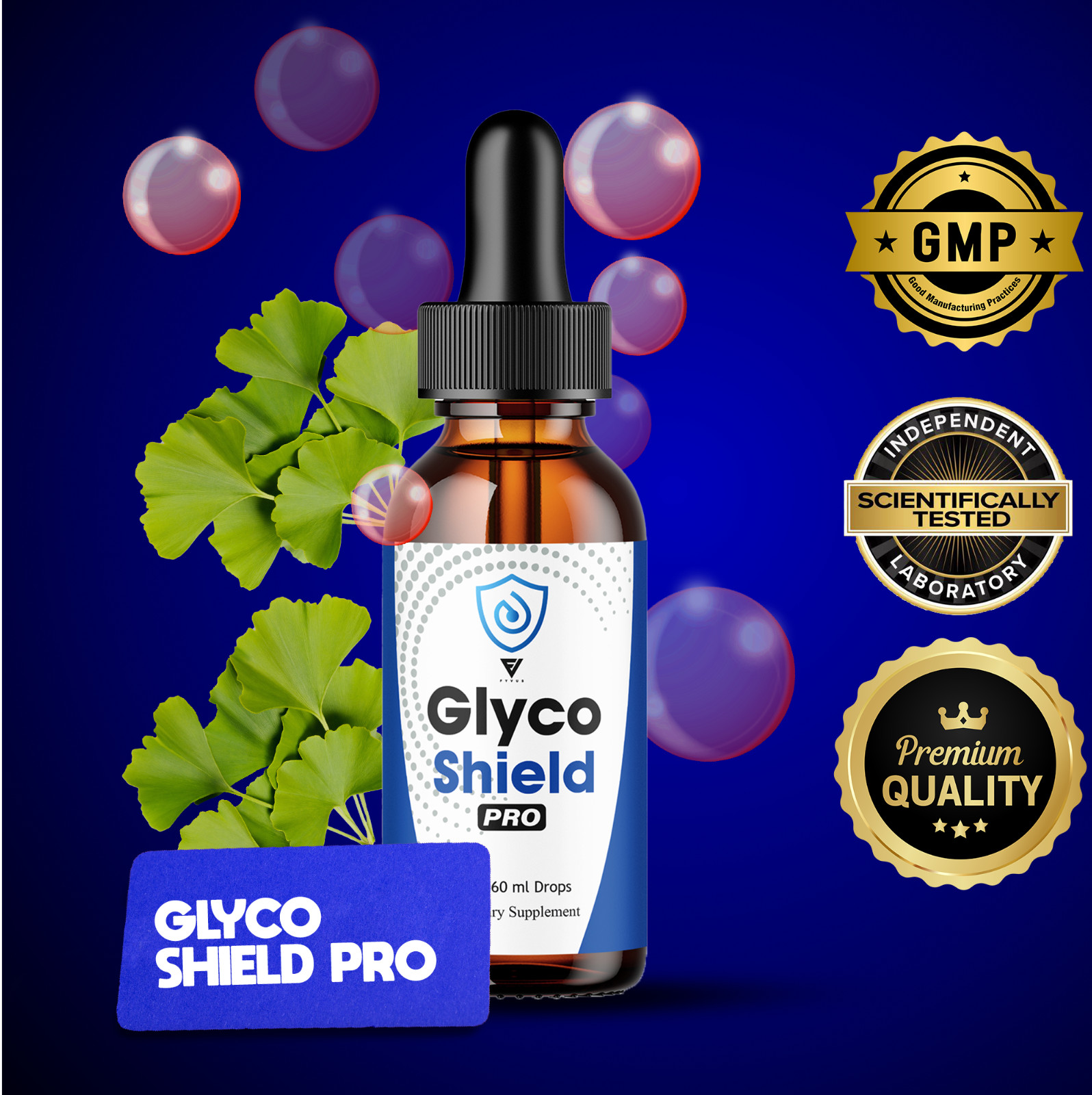 (5 Pack) Glyco Shield Pro Liquid Drops, GlycoShield Pro Advanced Support (10oz)