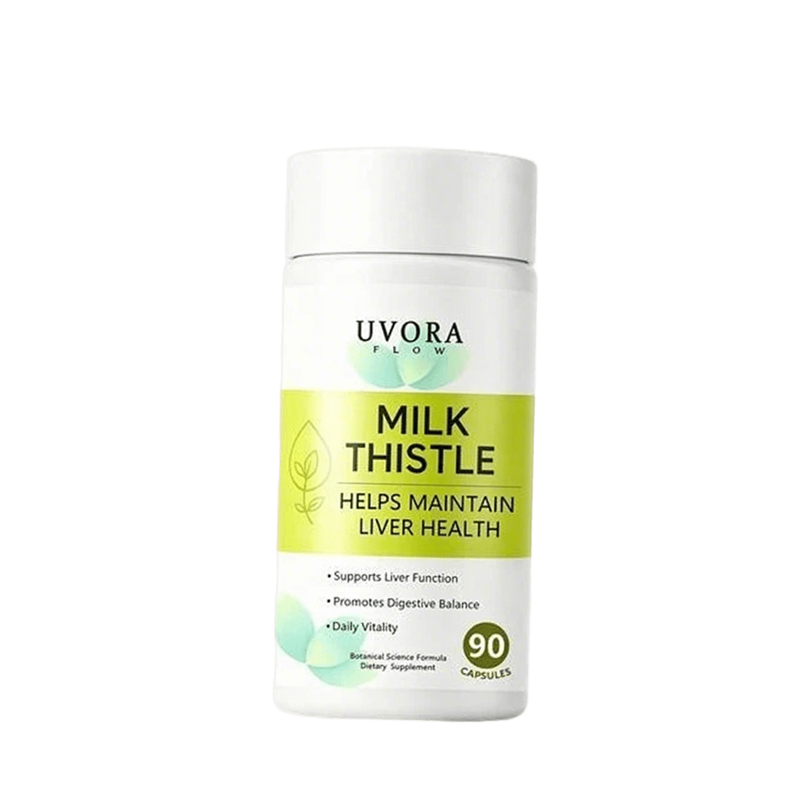 Uvora Milk Thistle Detox, Premium Herbal Supplement includes Milk Thistle Extrac