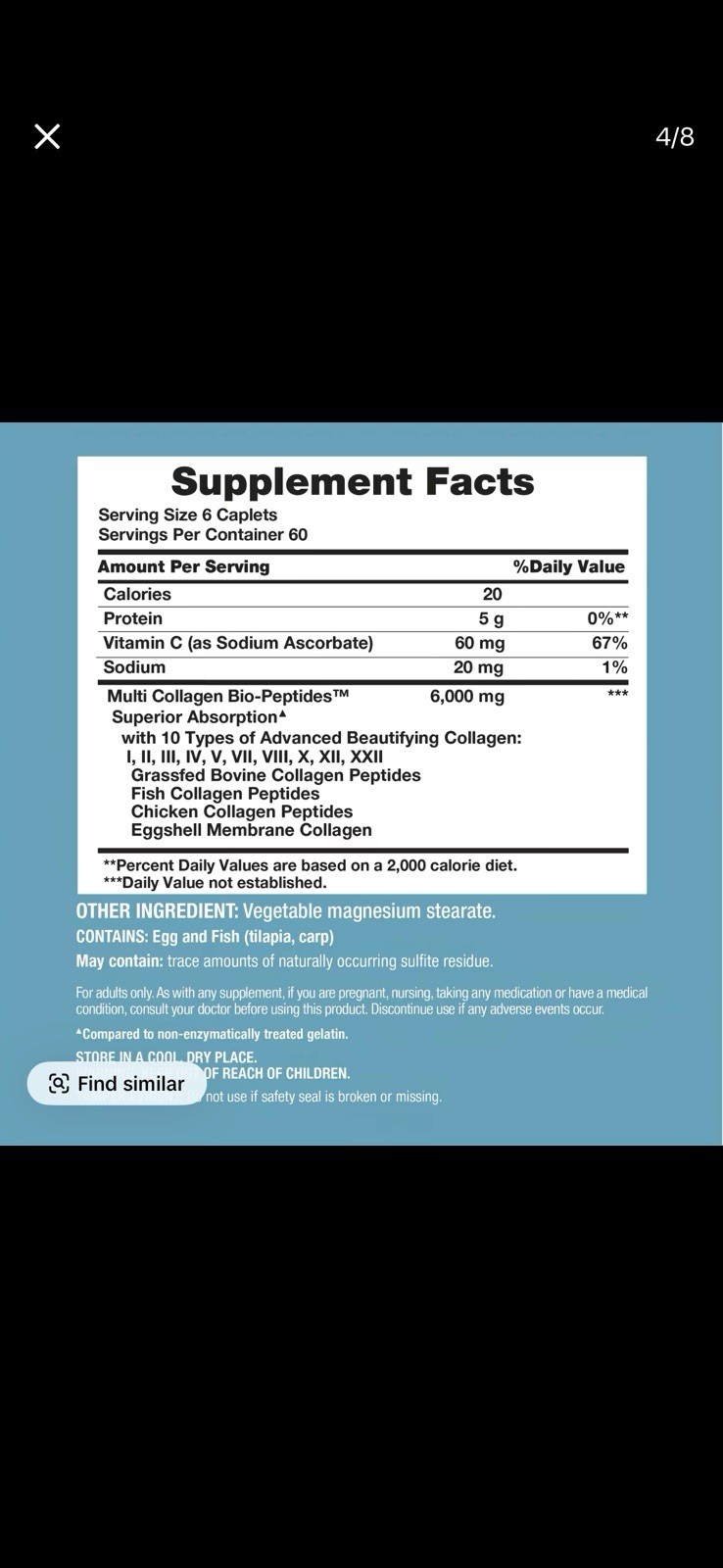 Collagen Bio-Peptides Protein | 20 Oz | Unflavored | Grassfed | by NeoCell