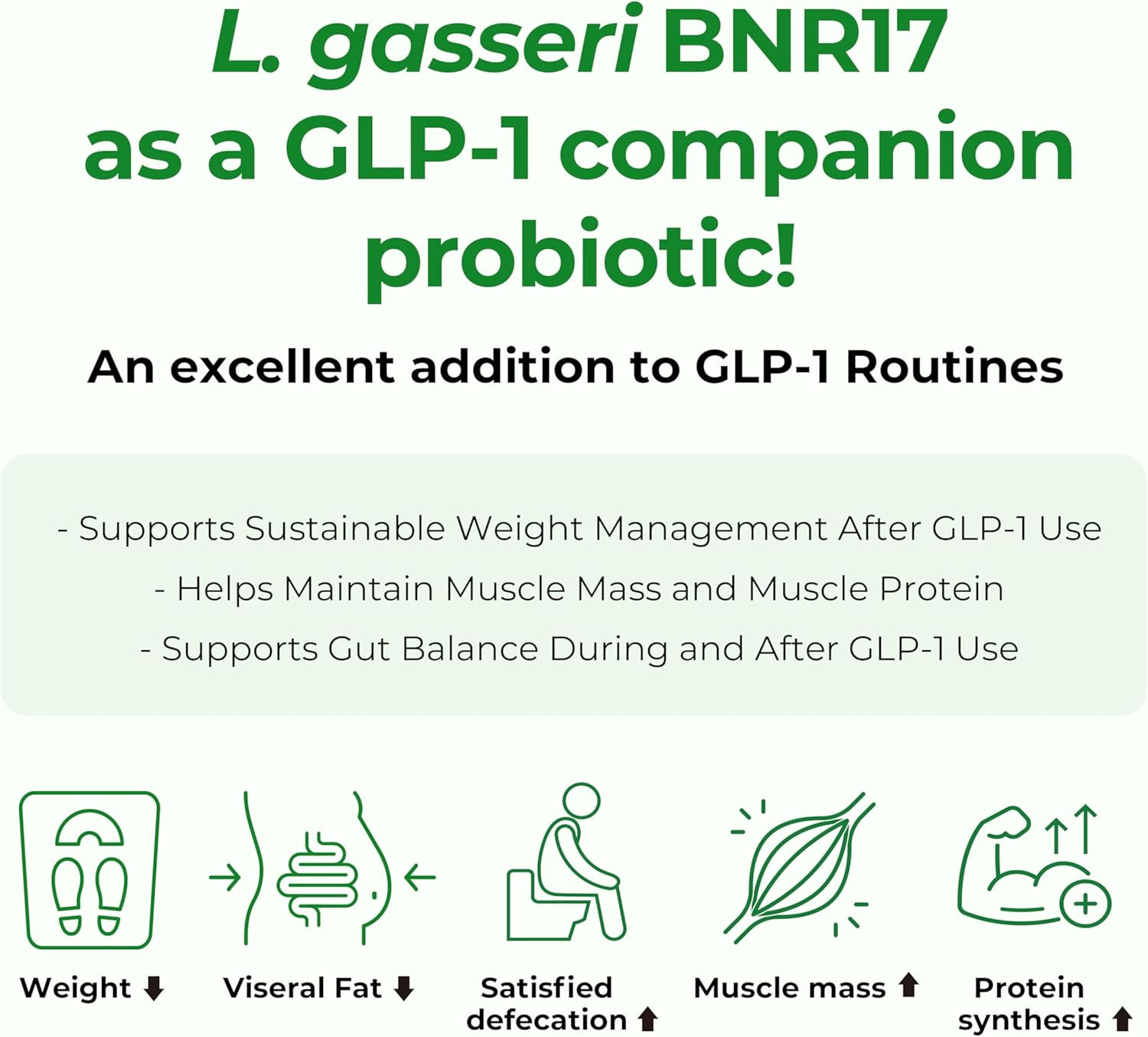 Bnrthin S30, Lactobacillus Gasseri BNR17, 10 Billion CFU Guaranteed, 30Capsules