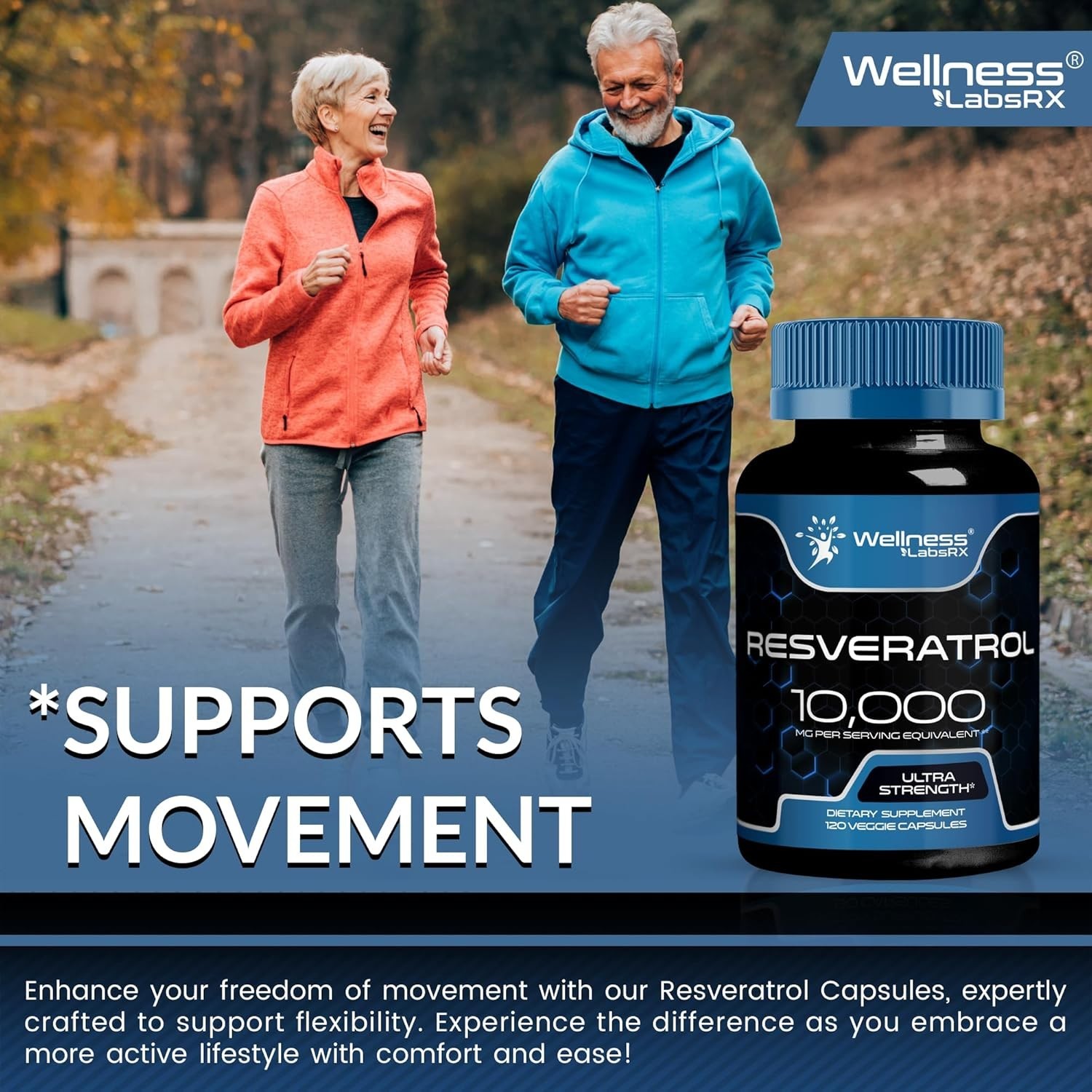 Resveratrol Extract 10000mg 120 Caps Maximum Strength Made in the USAAntioxidant
