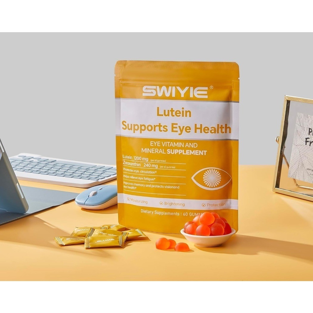1 – 3 Pack SWIYIE Lutein Gummies with Lutein & Zeaxanthin 60 Gummies NEW