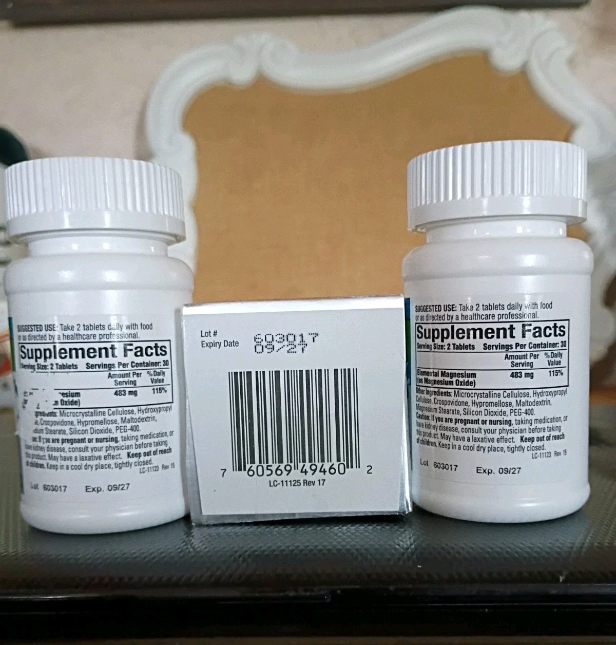 3-Mag-Ox 400 Concentrated Magnesium Supplement 60×3= 180 tabs Exp 9/27 FREE SHIP