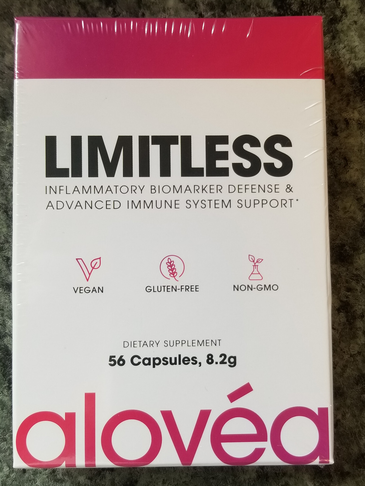 4 Boxes Alovea Limitless – Inflammation Defense – 56 Cap – Exp 7/2025