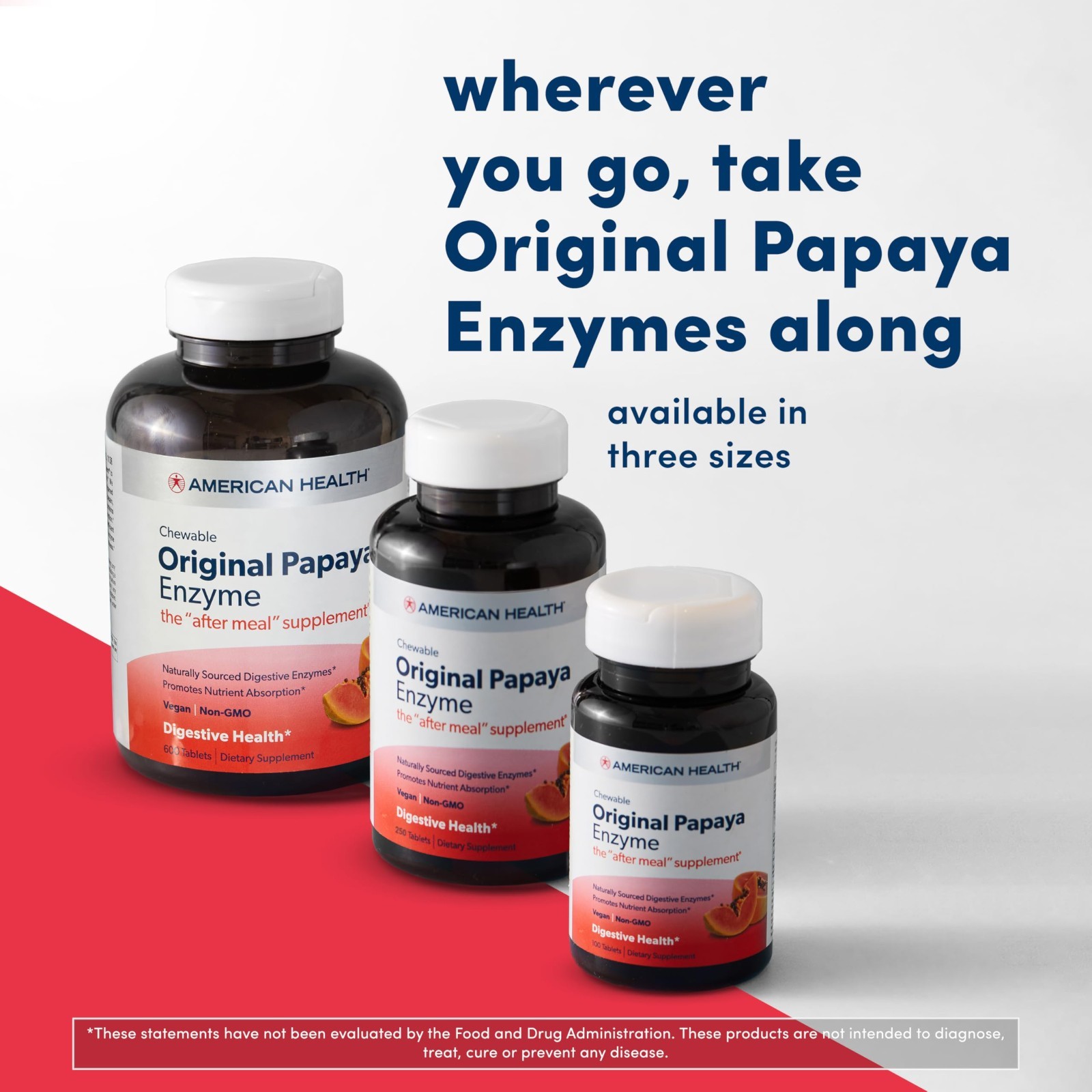 Chewable Papaya Enzyme 250 Tablets – Digestive Health, Natural Relief, Chewable