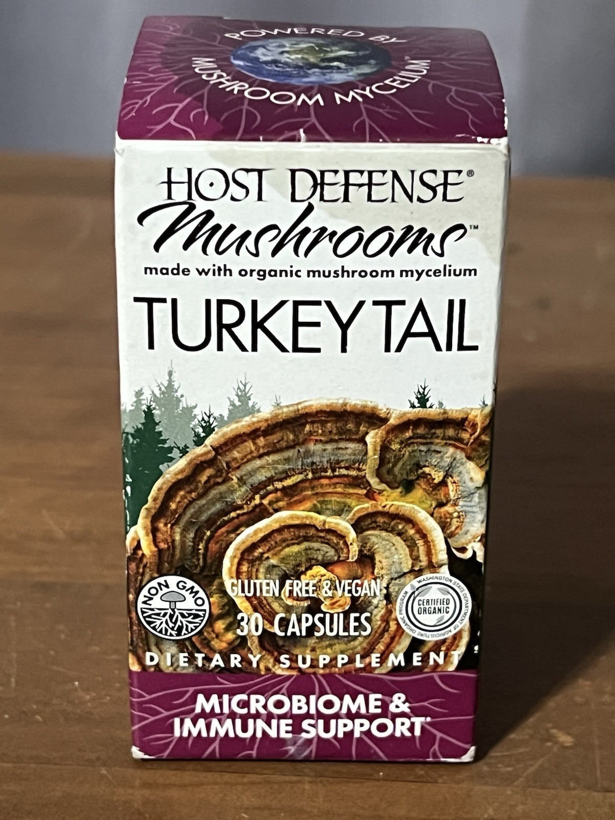 Host Defense Mushroom Turkey Tail 30 Caps 03/07/2028