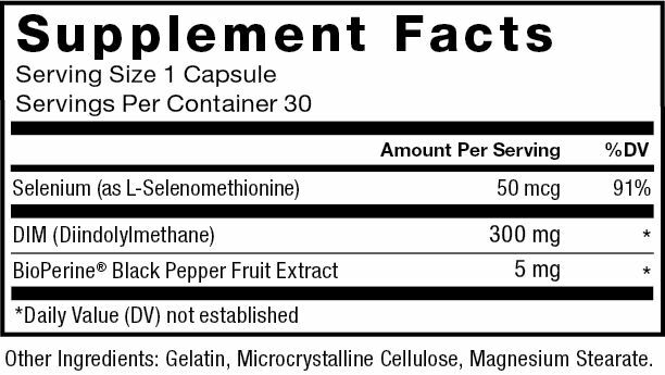 Force Factor DIM, Hormonal Balance and Estrogen Blocker, 30 Capsules
