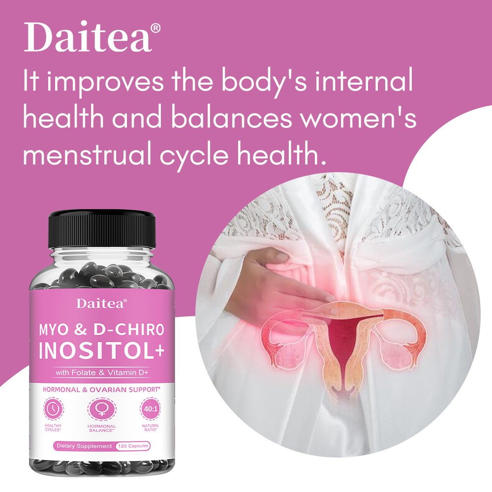 Myo Inositol & D-Chiro Inositol for Women 2050mg, 30/60/120 Capsules