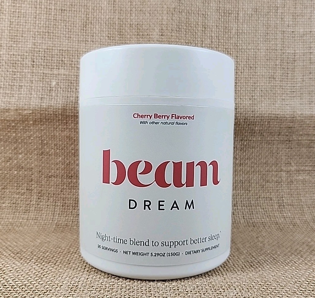 Beam Dream Cherry Berry Sleep Aid L-Theanine Melatonin Apigenin Magnesium 5.29oz