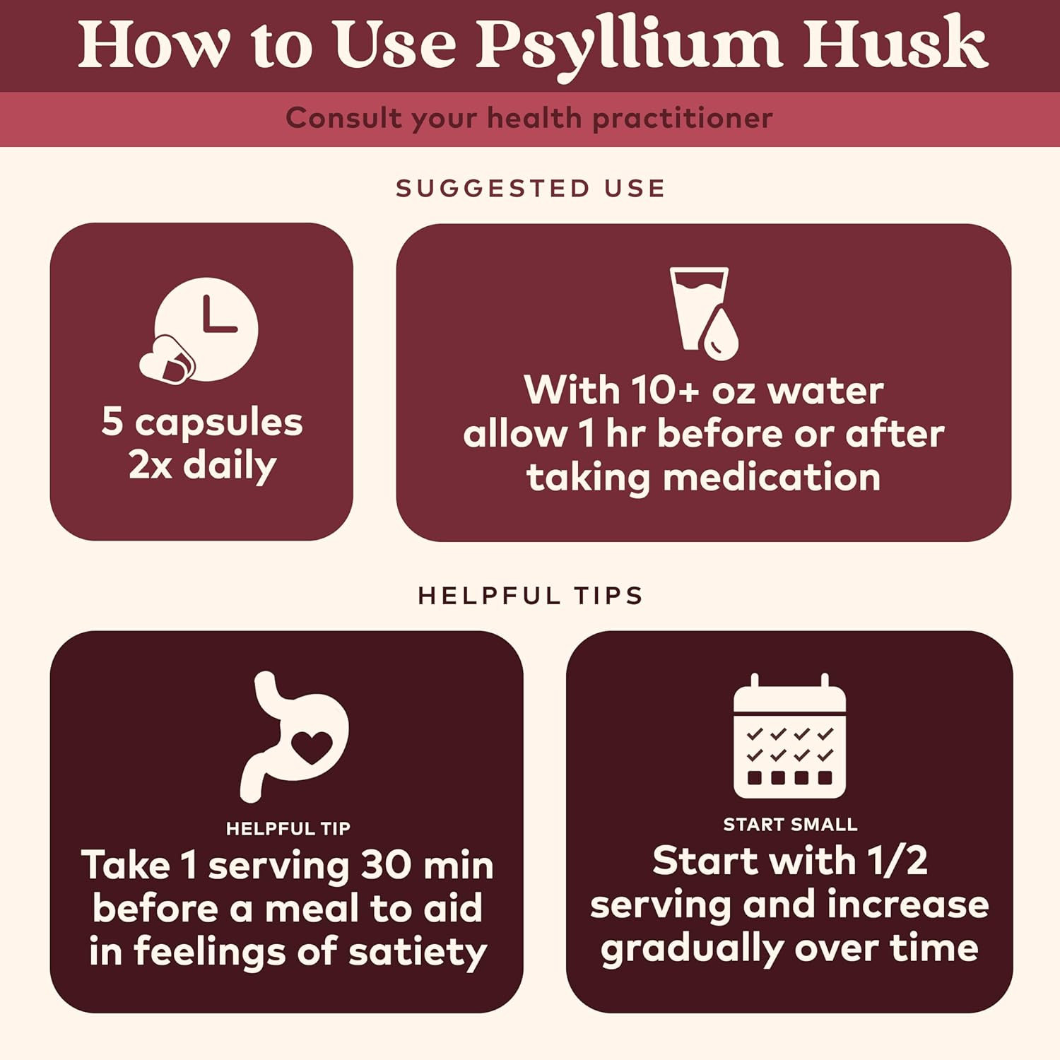 ORGANIC INDIA Psyllium Husk Capsules – Fiber Supplement, Healthy Elimination – V