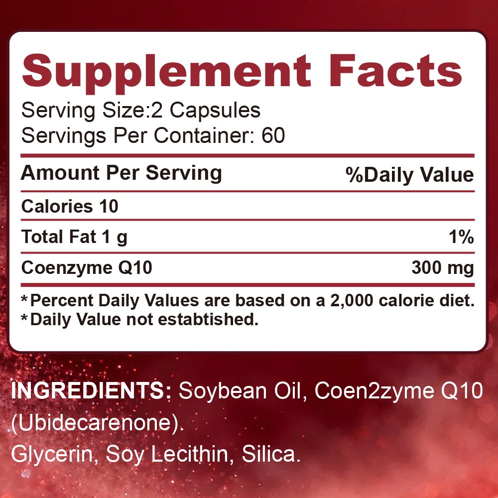 (2 Pack)CoQ 10 CoEnzyme Q-10 200mg Support Heart Health,High Potency 240 Capsule