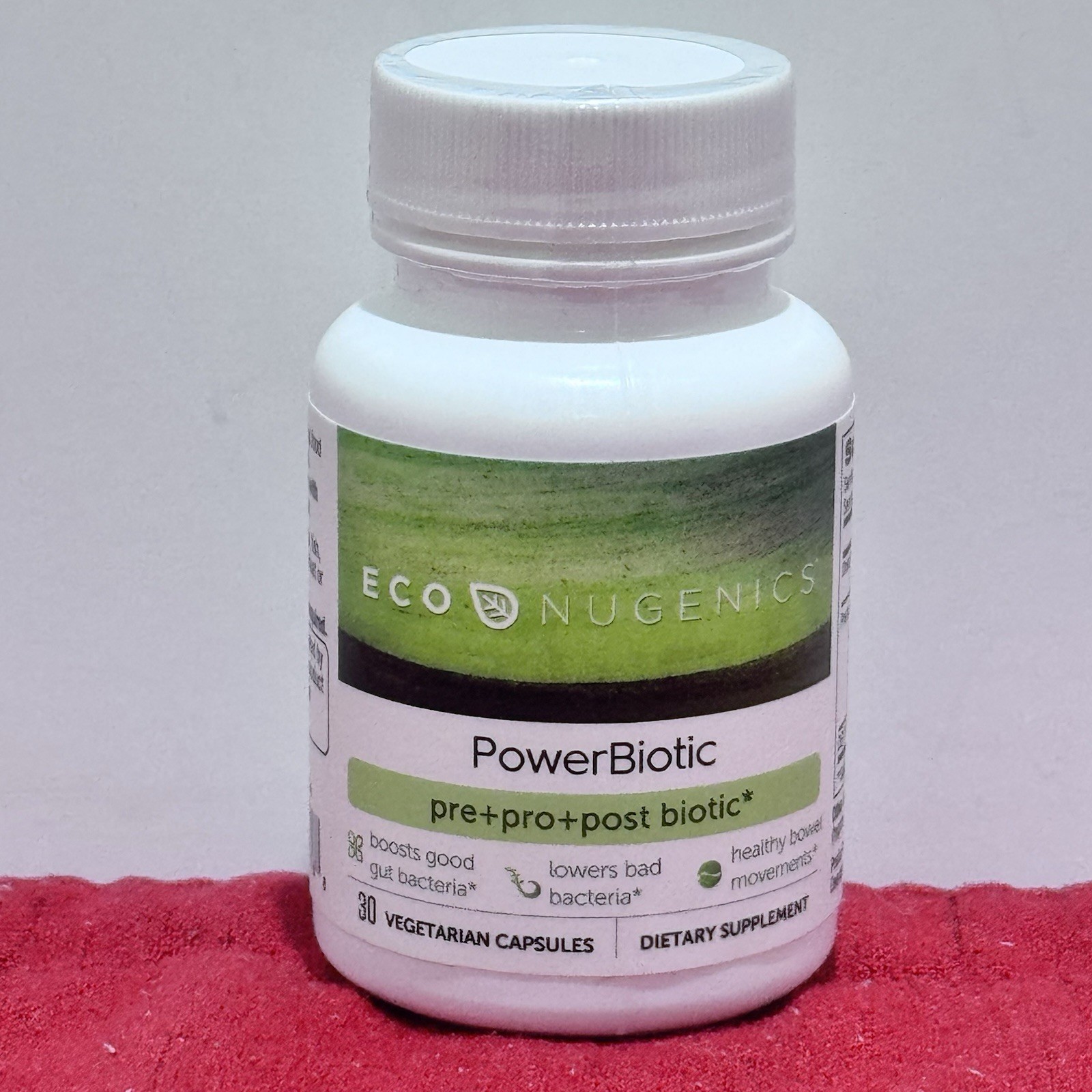 EcoNugenics PowerBiotic Prebiotic Probiotic Postbiotic 30 Capsules NEW Exp 4/27