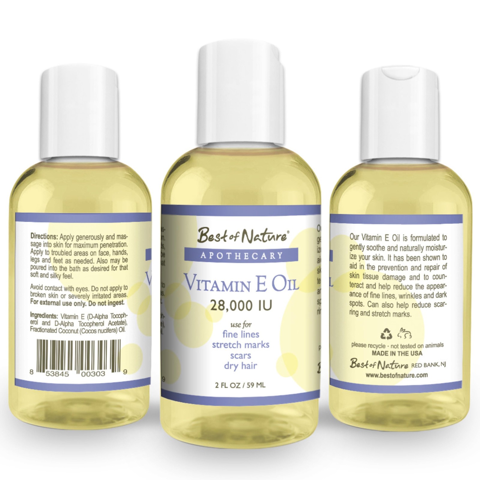 Best of Nature Vitamin E Oil 28,000 IU, Unscented Moisturizer with…