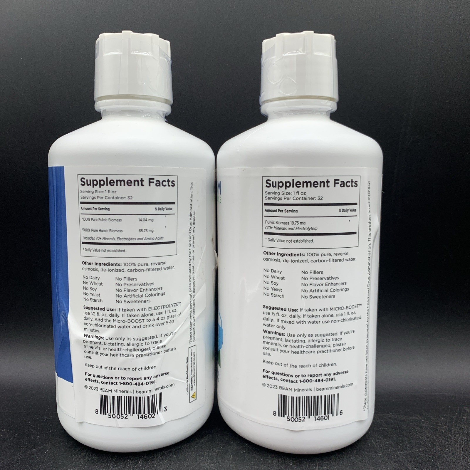 NEW – Beam Minerals Micro-boost And Electrolyze Set 32 Fl Oz