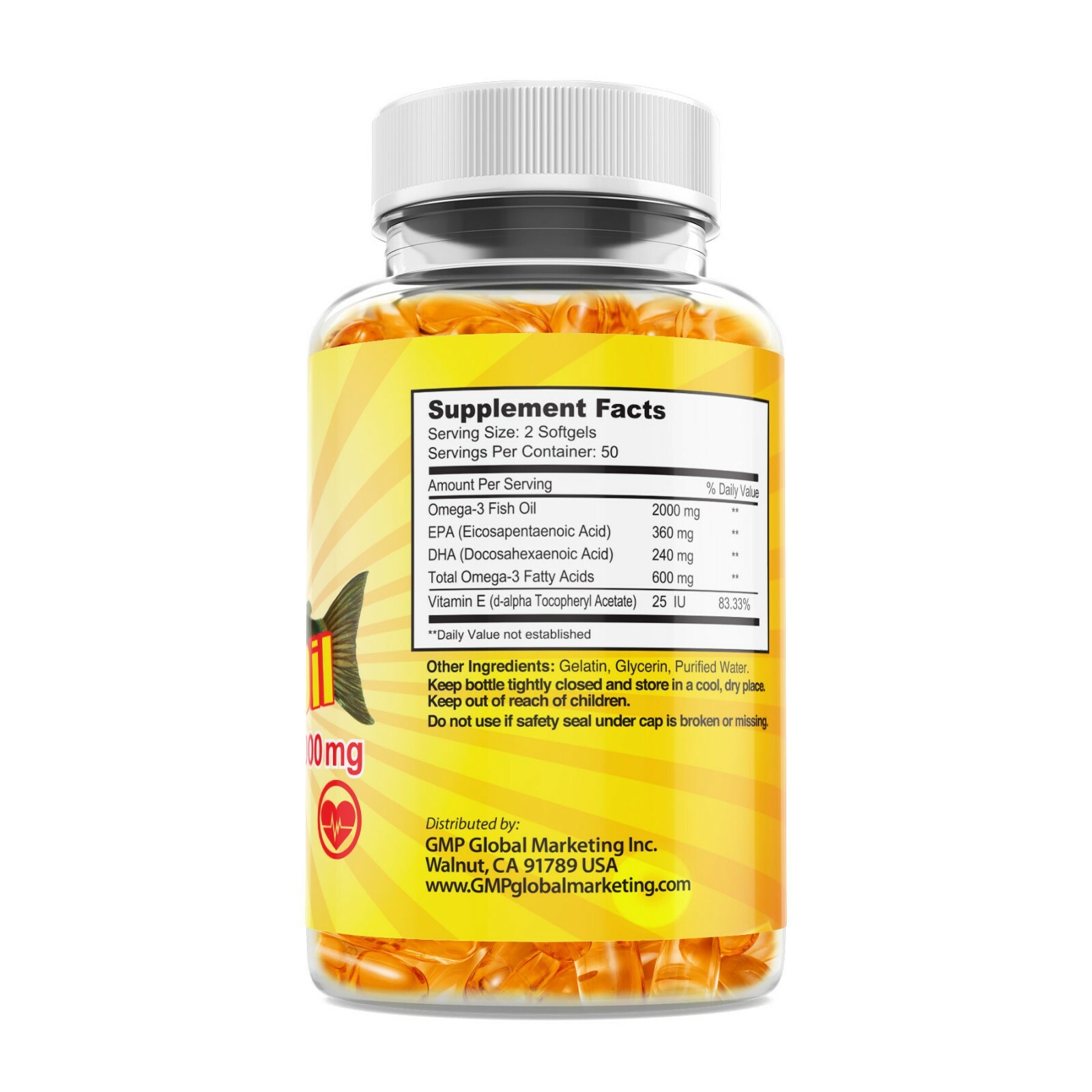 Omega-3 Fish Oil from Alaska Deep Sea, 1000mg, 100 Softgels