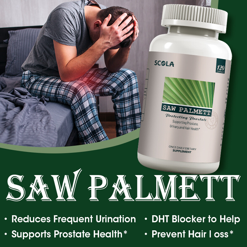Saw Palmetto Capsules – Premium Prostate Health Support Supplement for Men 120Pc