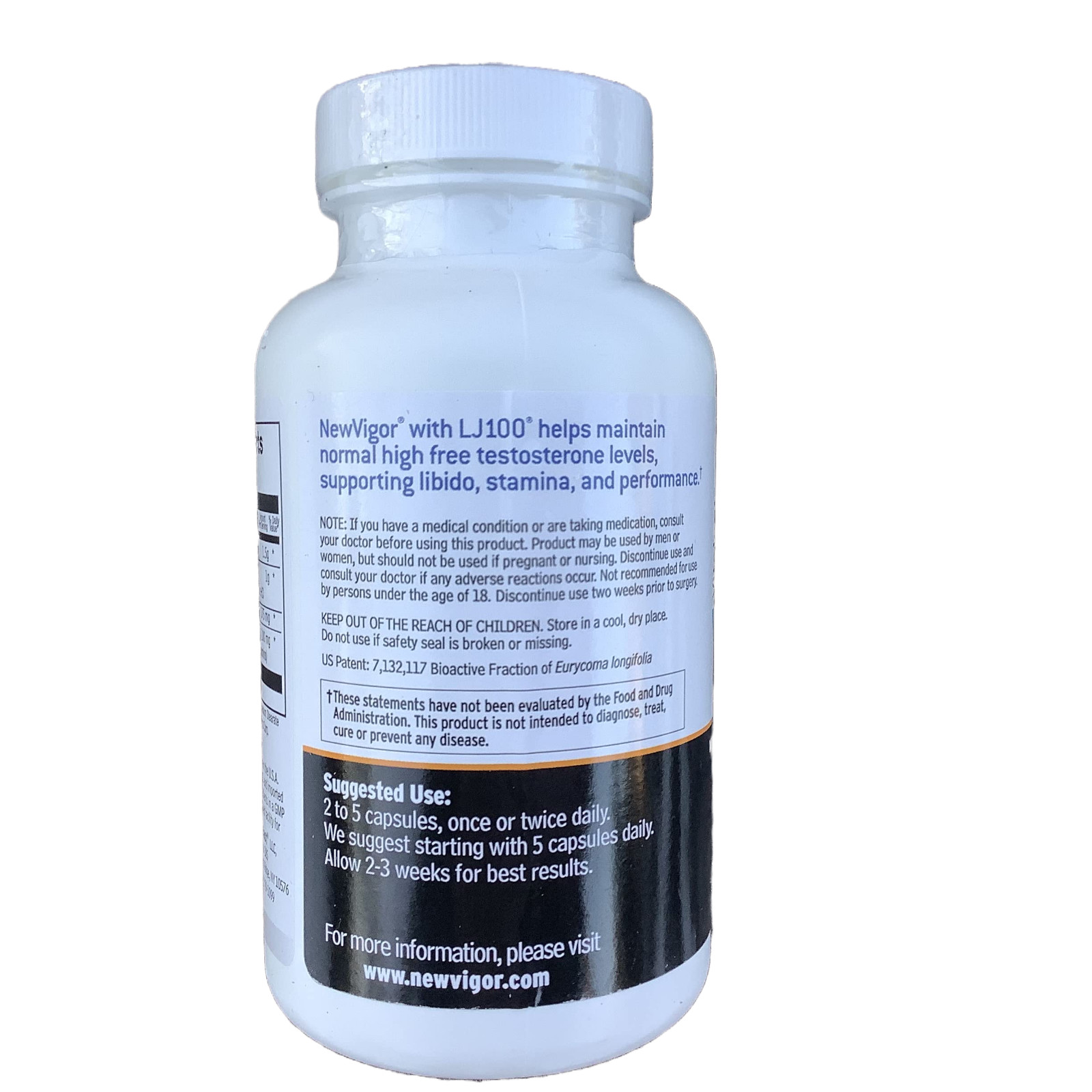 Vitalast NewVigor with LJ100 for sexual health and workout performance
