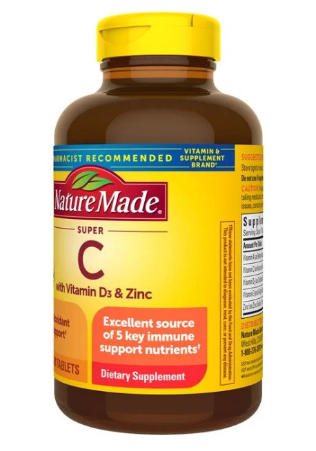 Nature Made Super C Immune­ Complex 900 mg 200 Tablets