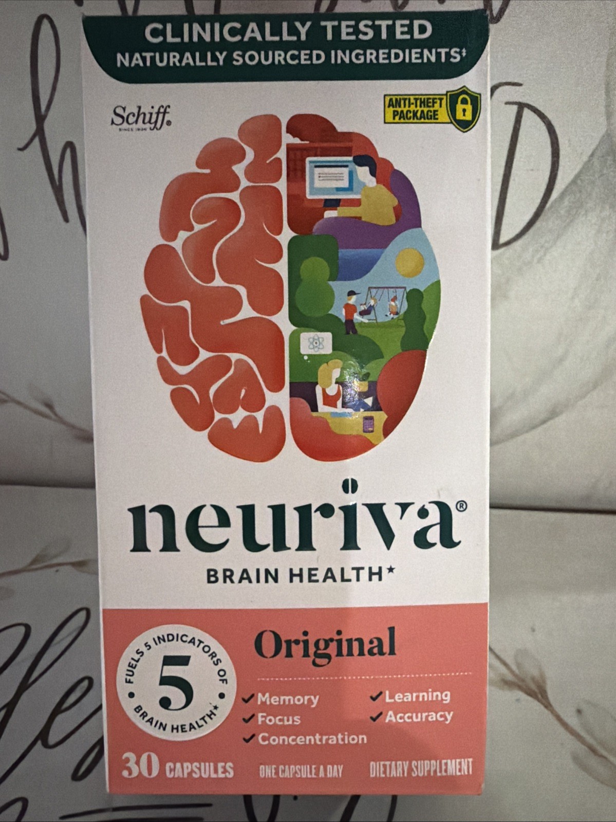Schiff Neuriva Brain Health Original 30 Caps Exp:09/26