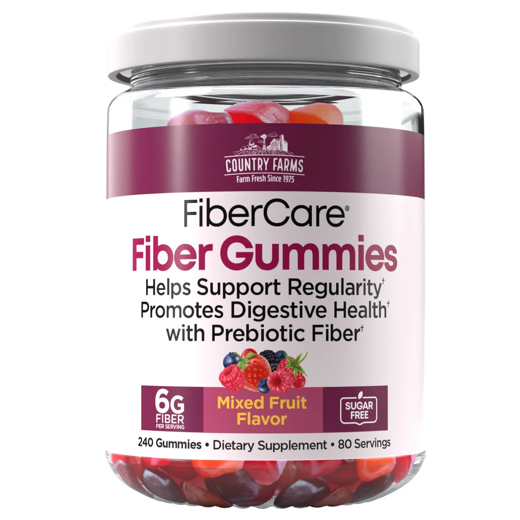 2-Pack Country Farms Fiber Care Gummies, 240 Gummies