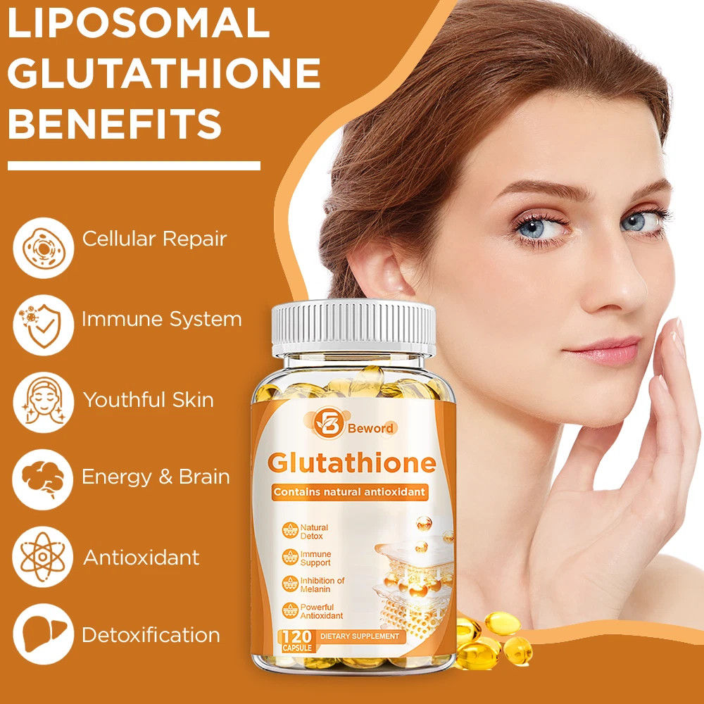1-3PCS Glutathione 1000MG Softgels Antioxidant Anti-Aging Skin Brightening
