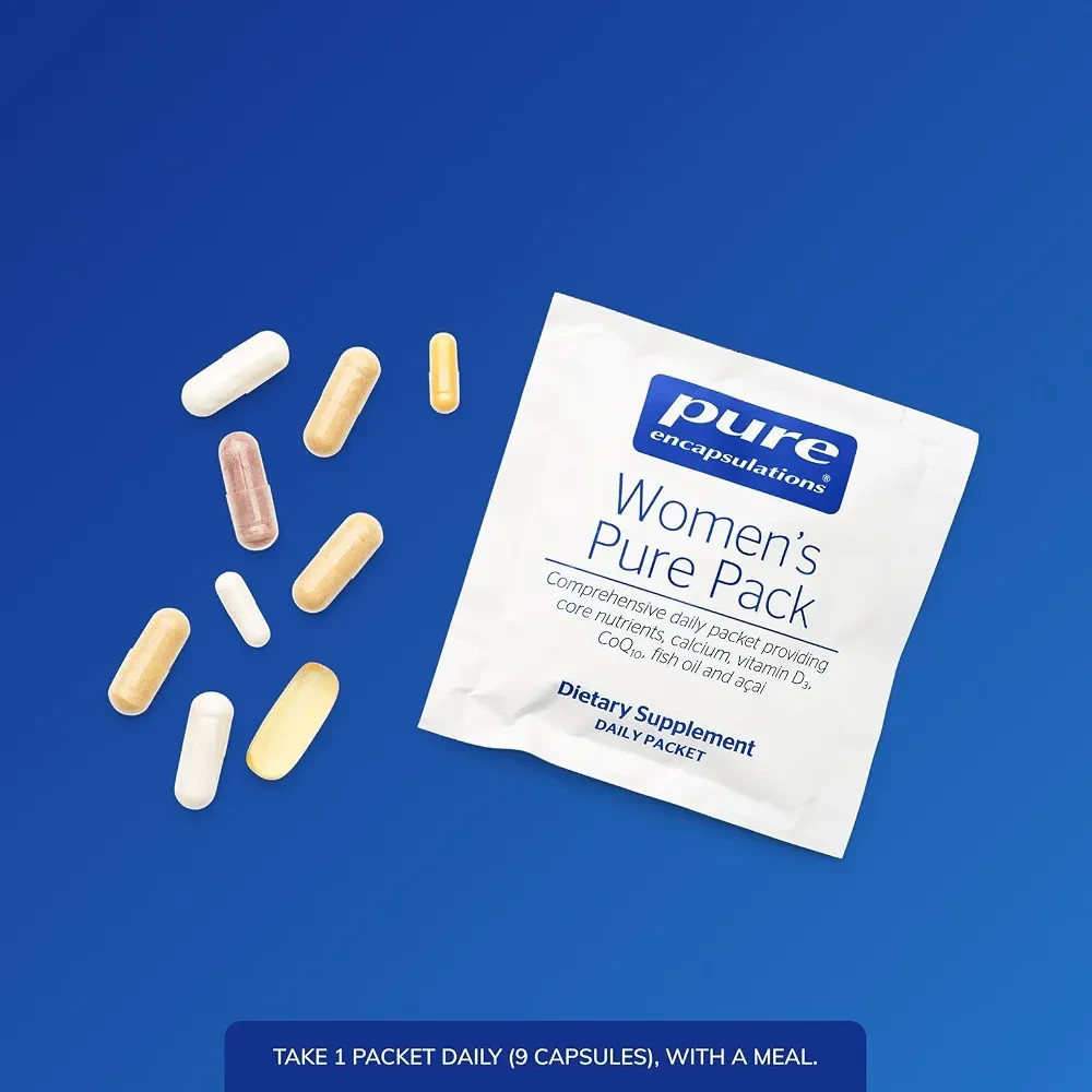 Pure Encapsulations Women’s Pure Pack Over 40 Multivitamin CoQ10 Omega-3 30 Pk