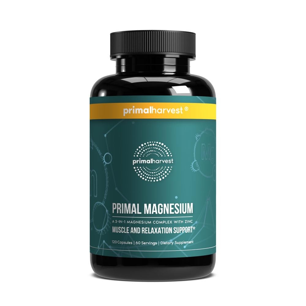 Magnesium Supplement Complex 310mg by Primal Harvest 120 Count (Pack of 1)