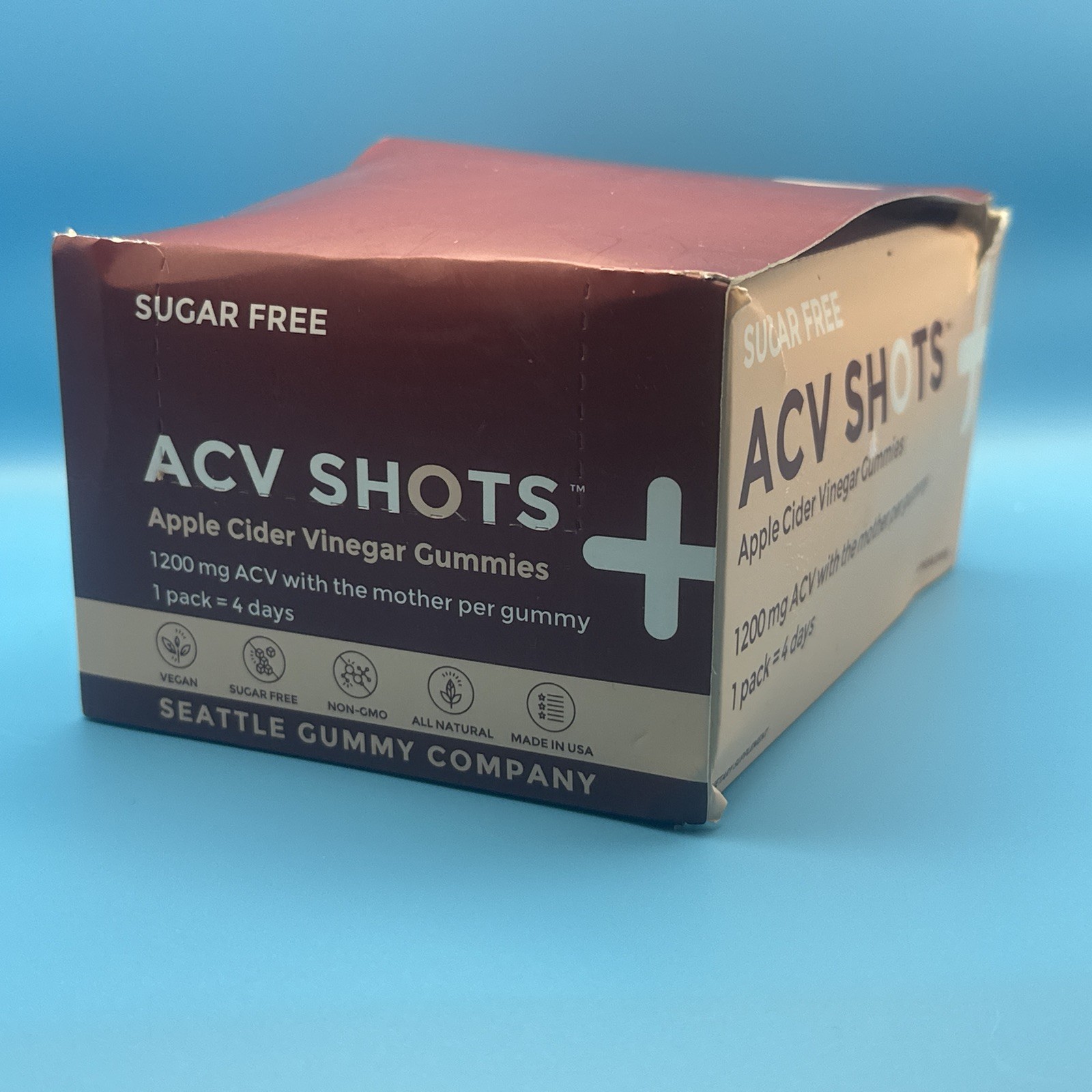 Seattle Gummy Company 1200mg ACV WITH THE MOTHER Gummies – 48 Day Supply 12/2027