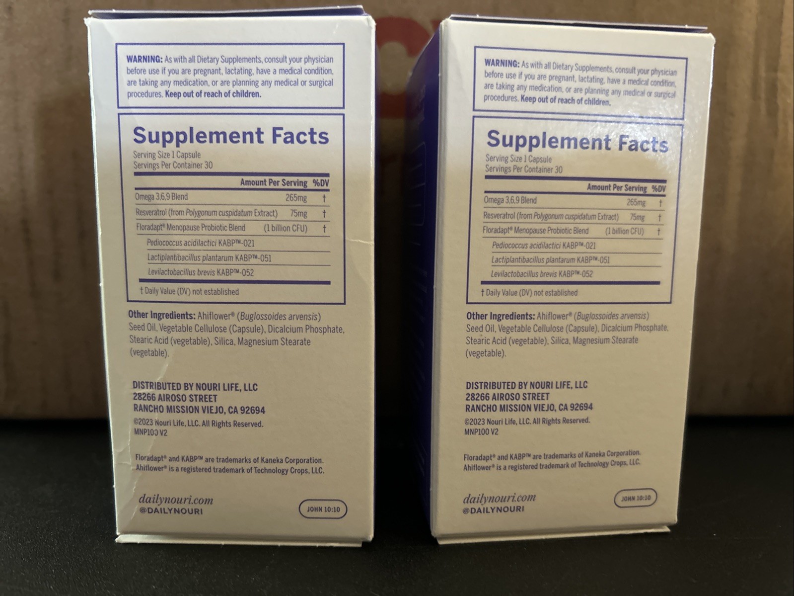 Daily Nouri Menopause Probiotics for Women | Hormonal 30 Count (Pack of 2)