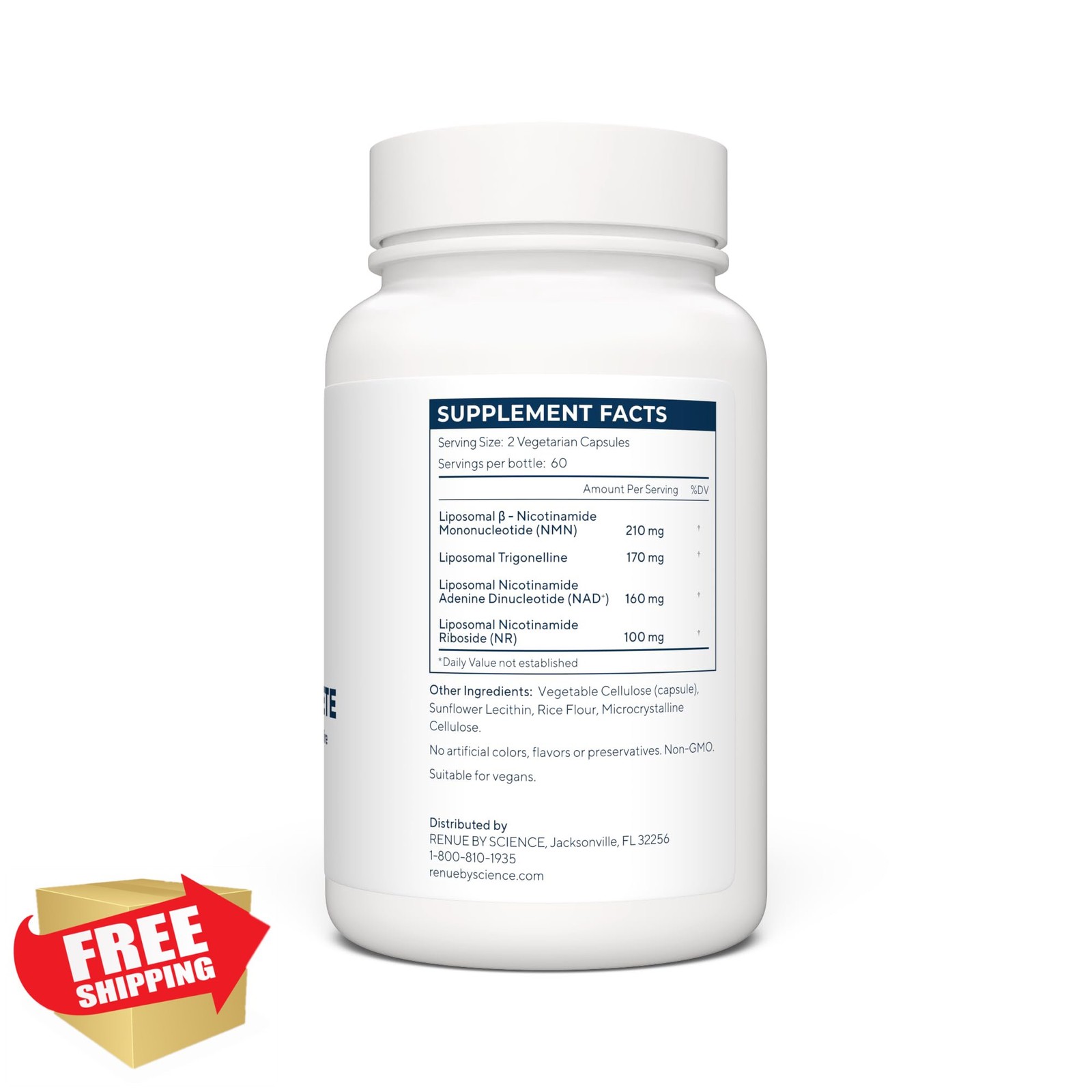 Renue NAD+ Complete Liposomal Capsules 120ct