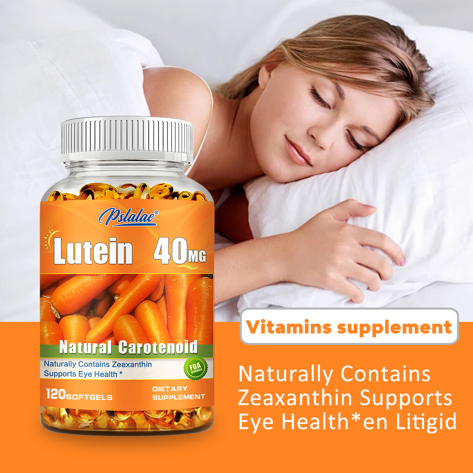 Lutein 40mg – with Zeaxanthin-Eye Health and Visual Function,Relieve Eye Fatigue