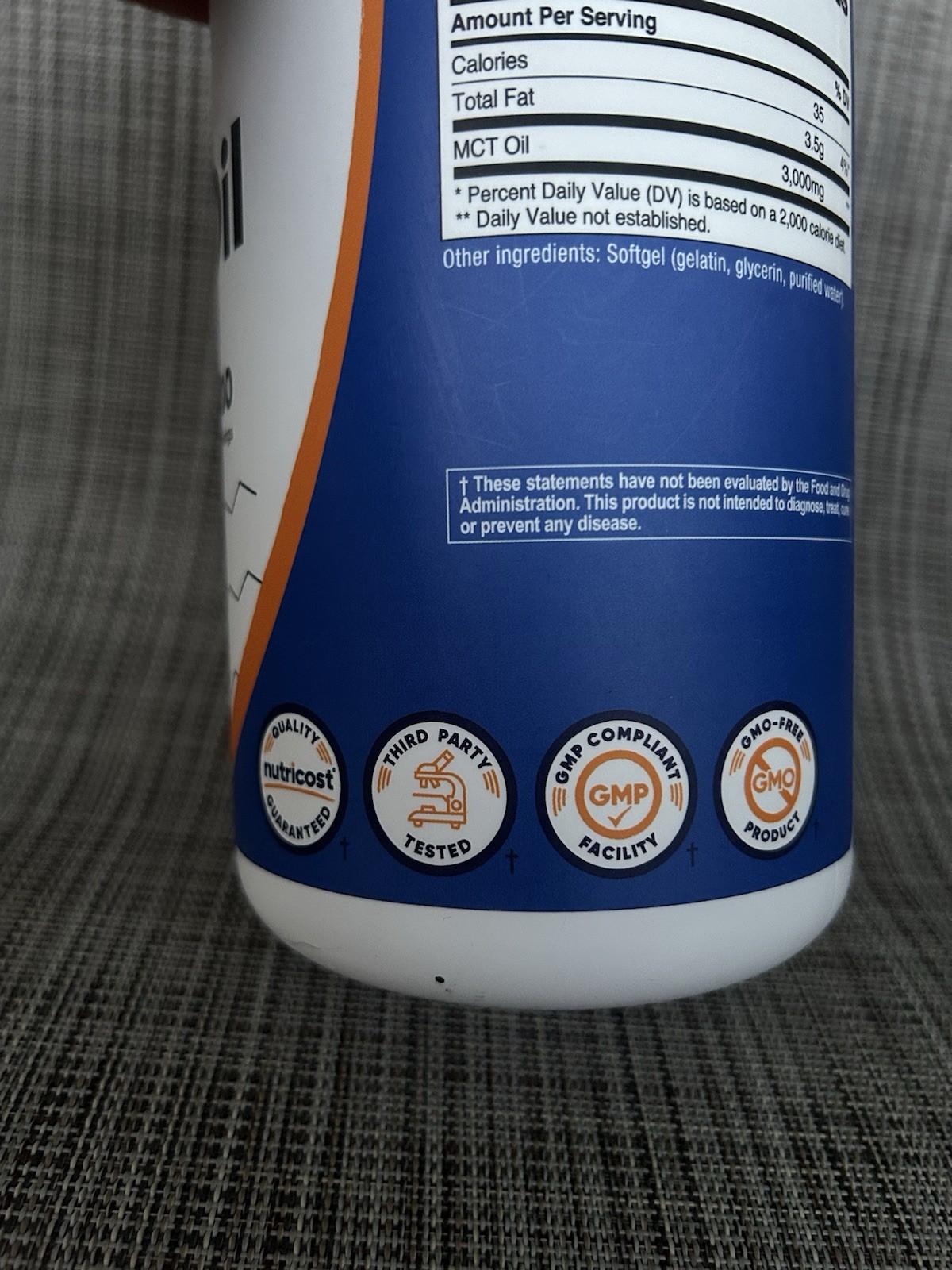 MCT Oil Softgels. 300 Softgels. Dietary Supplement. Exp. 04/2028