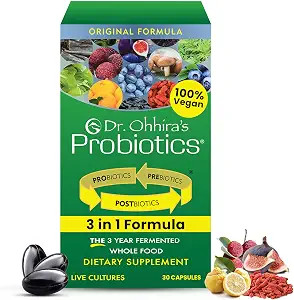 Dr Ohhira’s 3-in-1 Probiotics, Prebiotics and Postbiotics to Support Digestive H