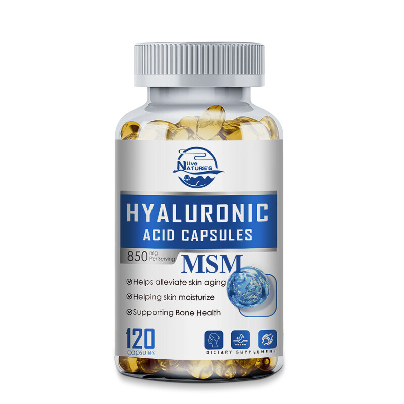 Hyaluronic Acid Anti Aging Hydrating Capsules Wrinkles Fine Lines Joint Health