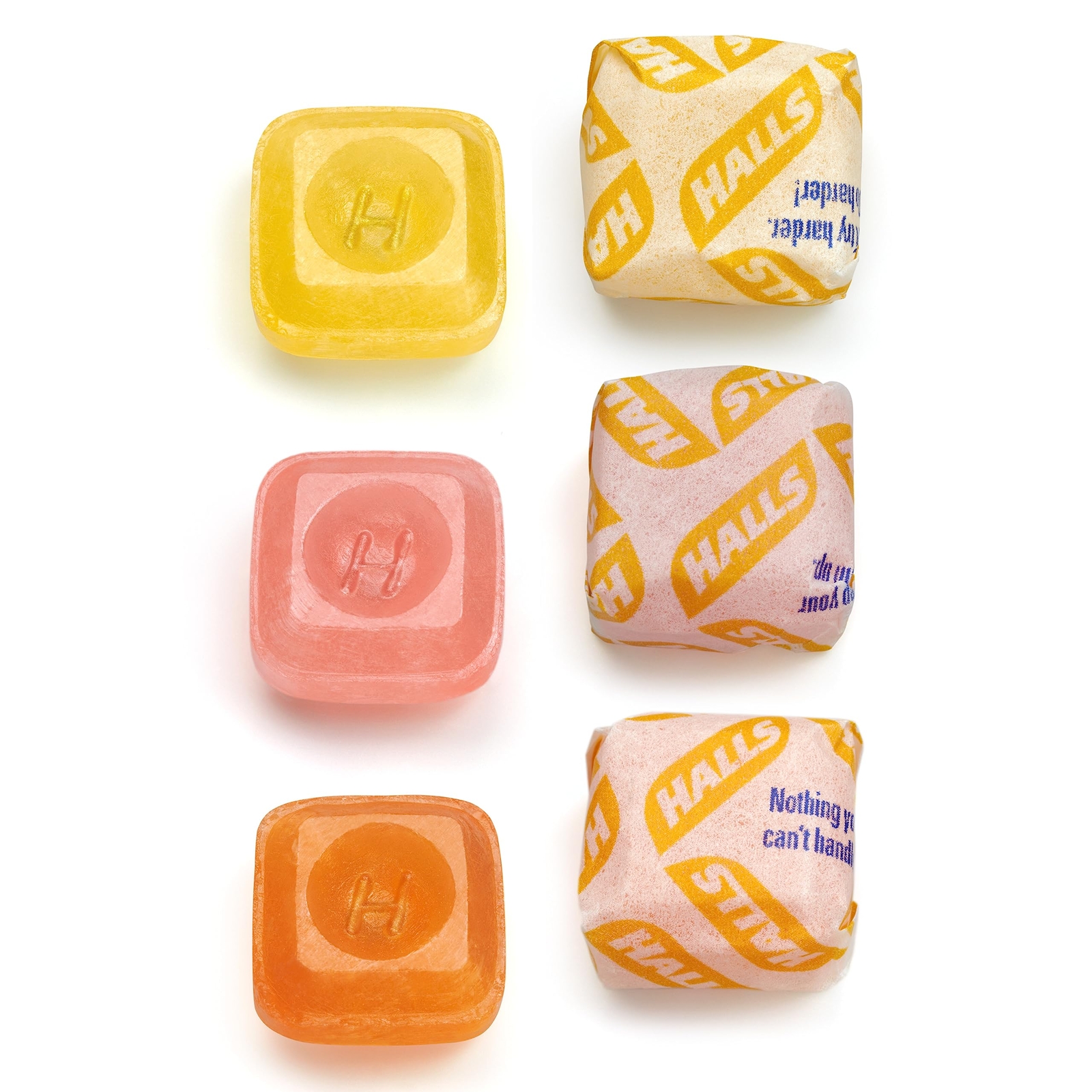 HALLS Defense Assorted Citrus Vitamin C Drops, 20 Sticks of 9 Drops (180 Total