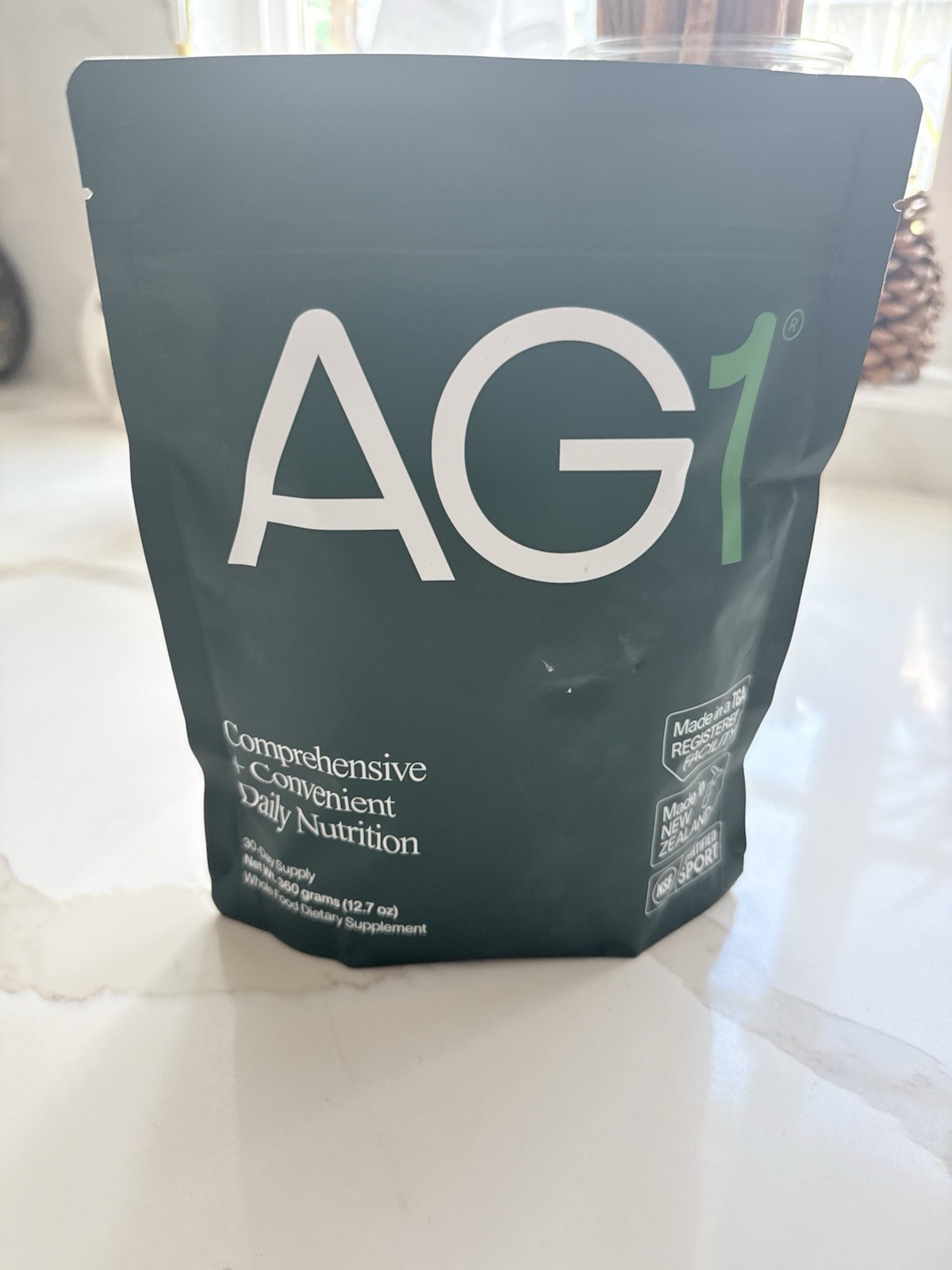 1 package of AG1 Athletic Greens 12.7 oz Powder Supplement New ….