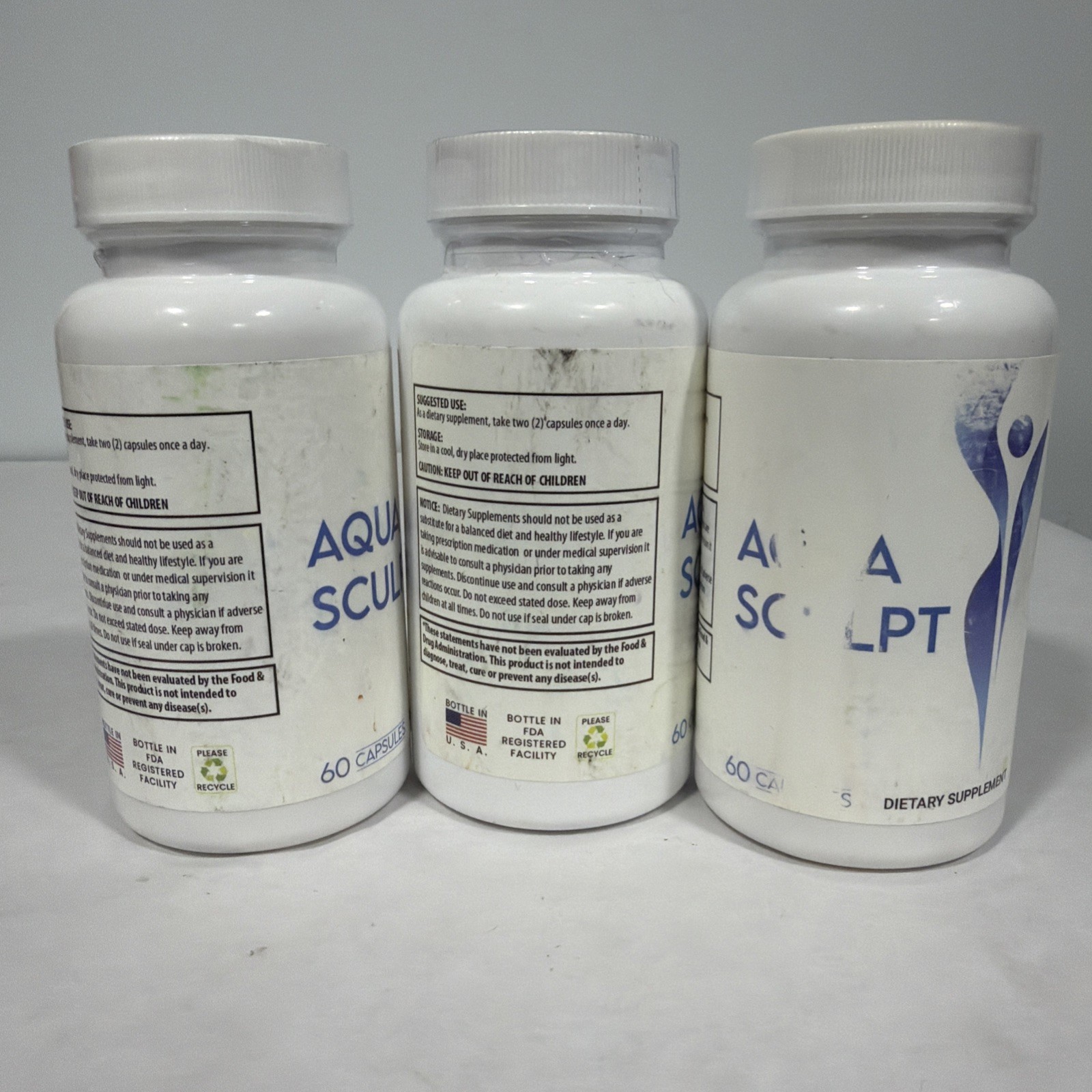 3 Pack Aqua Sculpt HEALTHY Weight Loss Support, 90 day supply, exp 12/26+