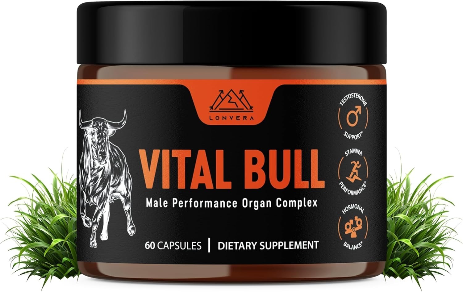 Lonvera Vital Bull Beef Organ Supplement for Men – Grass Fed Organs (BRANDED)