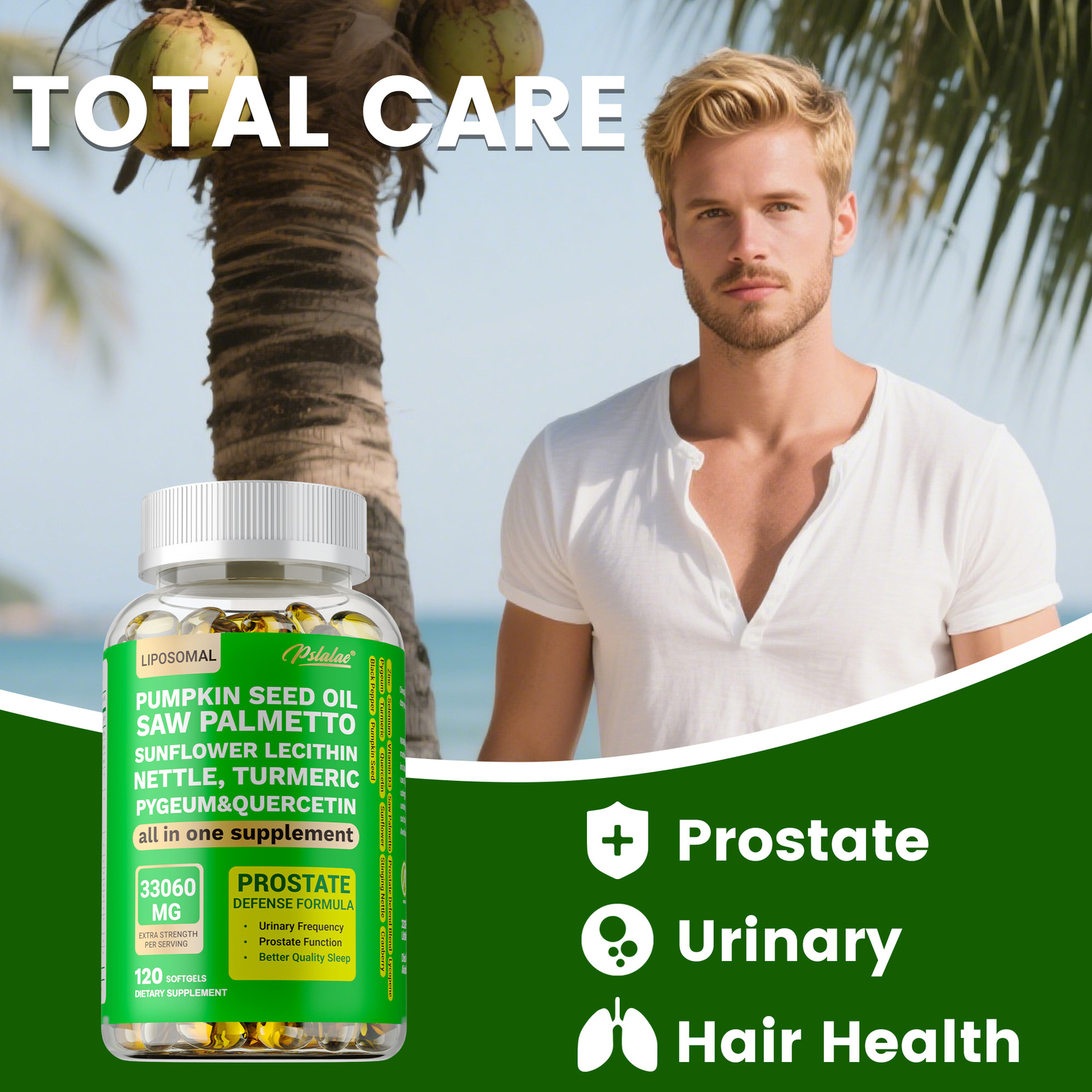 Pumpkin Seed Oil – Saw Palmetto, Lycopene, Prostate Health, Hair Growth