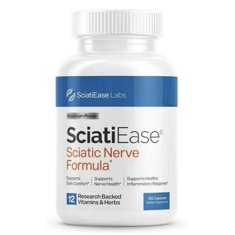 Sciatic Supplement Support Nerve Capsules Pain Relief & Nerve Wellness, 120 for