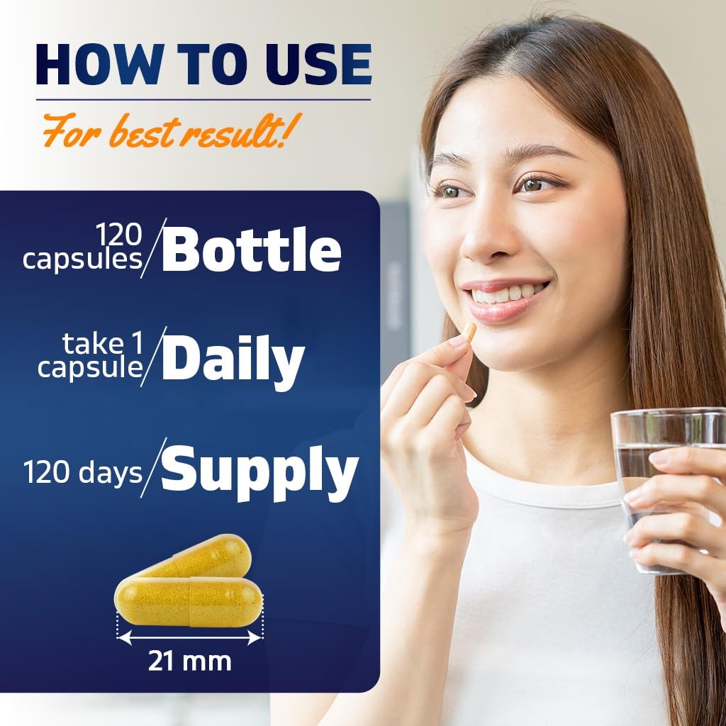 Vitamatic Turmeric Curcumin 3000mg 10:1 Supplement 120 Veg Capsules