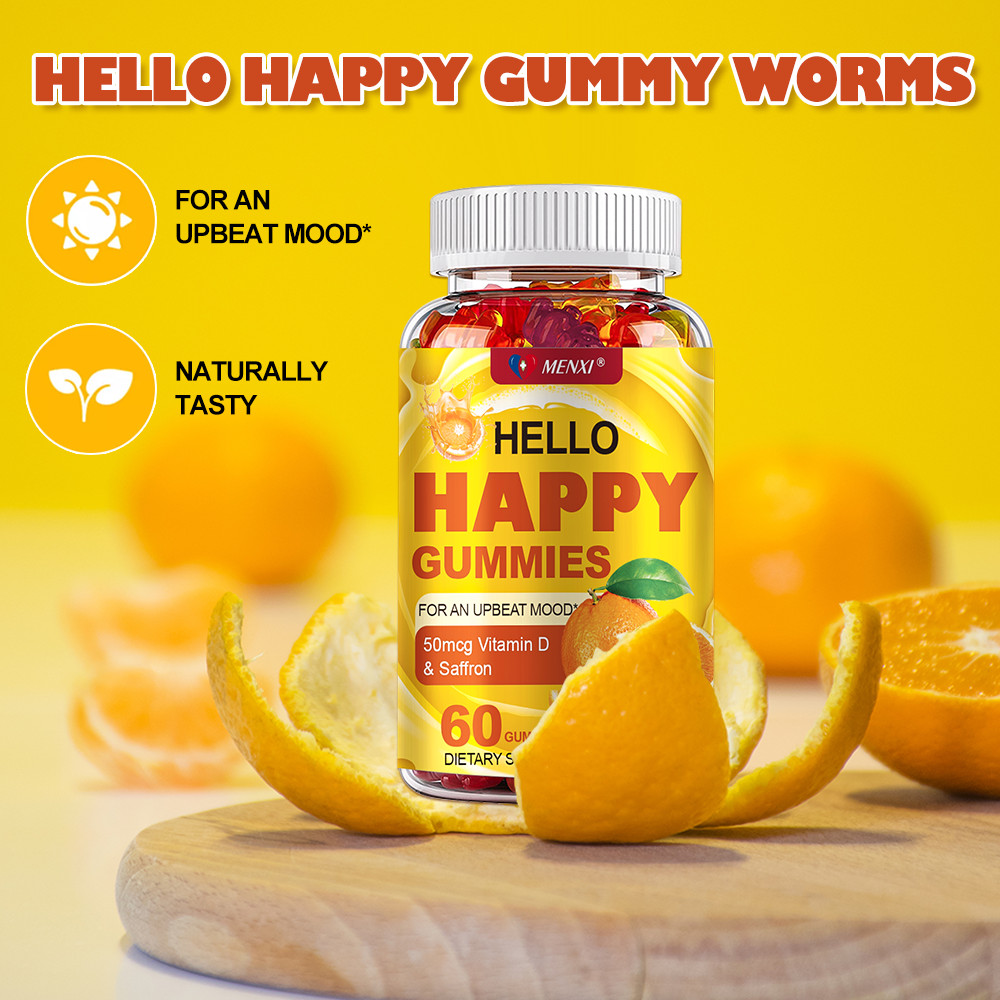 MENXI Stress Relief Gummies – Cortisol Balance & Sleep Support Formula 60PCS