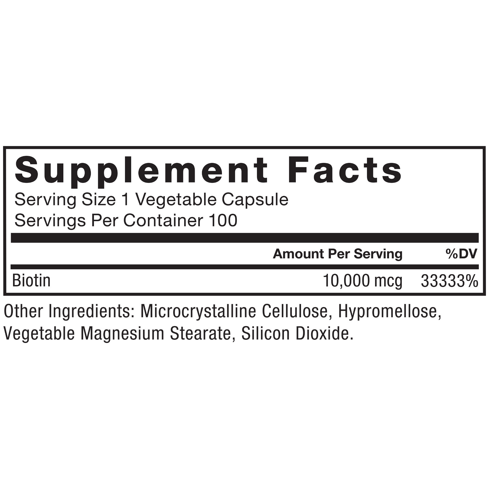 Force Factor Biotin 10000mcg Healthier Hair-Skin-Nails & Hair Growth Supplement