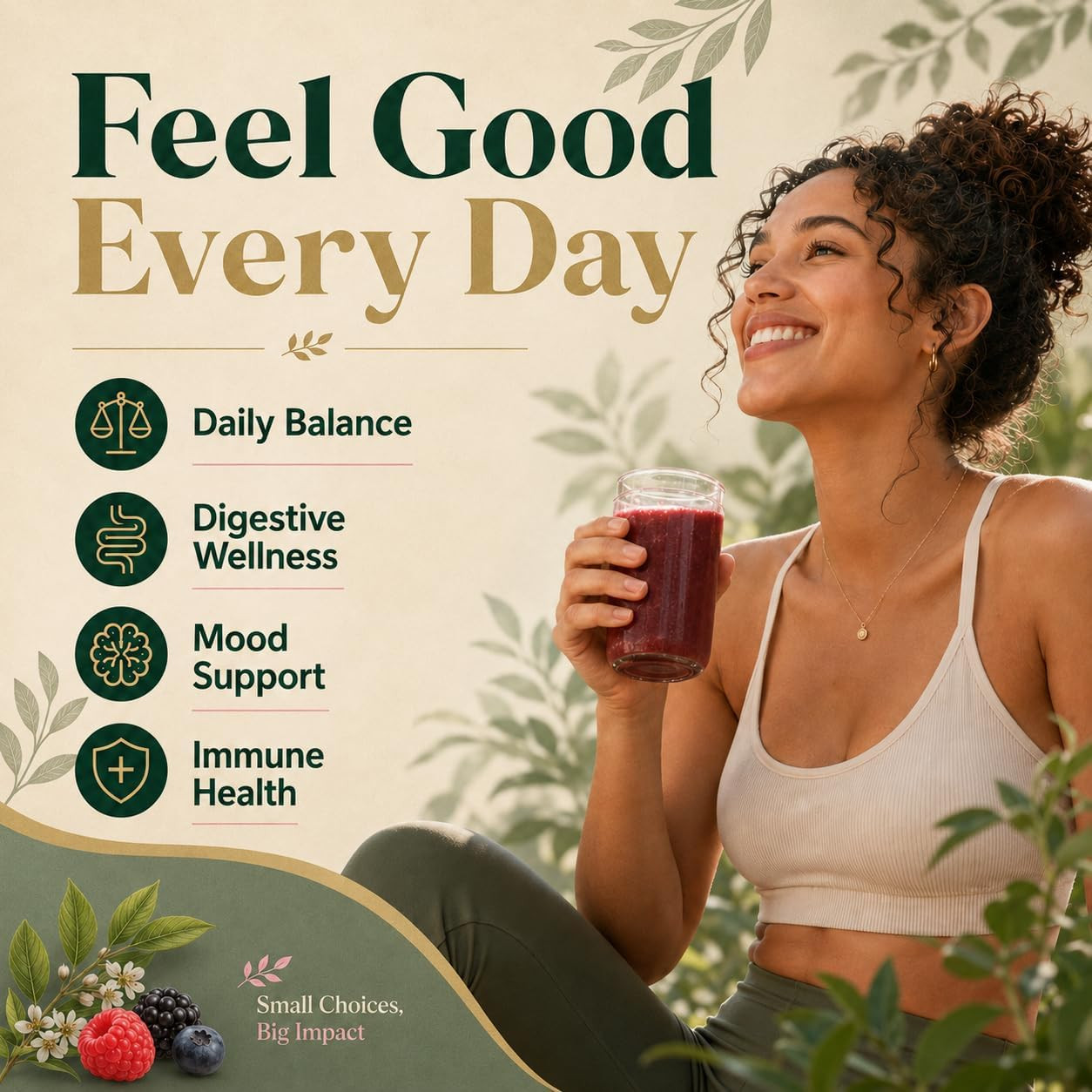 JEVAWELL Probiotic Kombucha Gummies – Prebiotics, Probiotics & Postbiotics – Sli