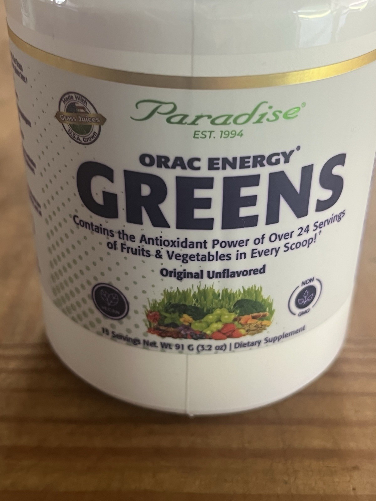 Paradise ORAC Energy Greens 3.2 oz Superfood