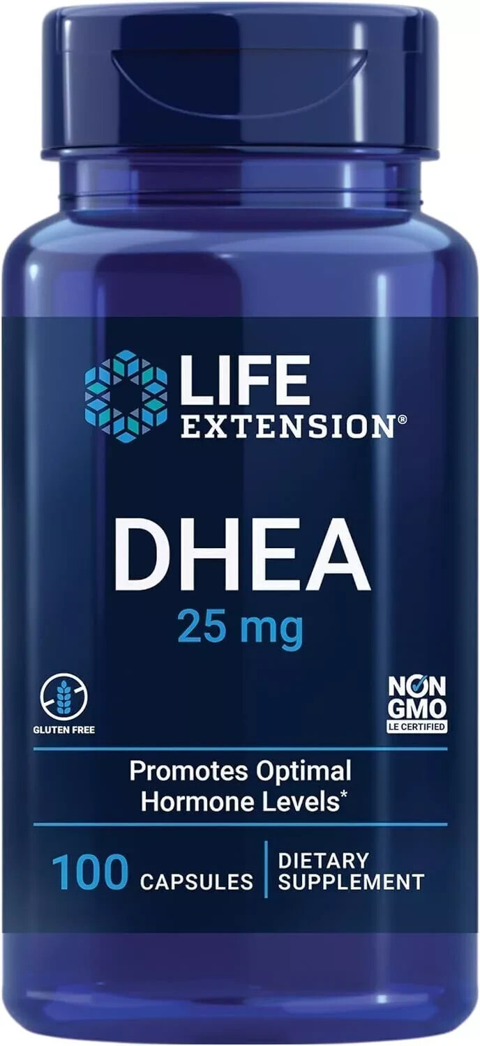 Life Extension DHEA 25 mg – Supplement for Hormone 100 Count (Pack of 1)
